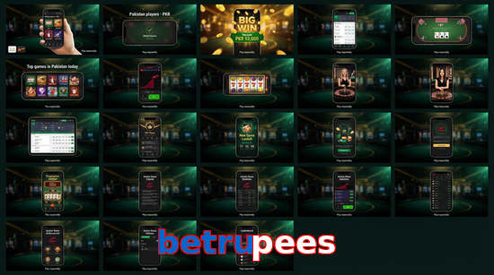 Main screen of Betrupees bet page for PK players