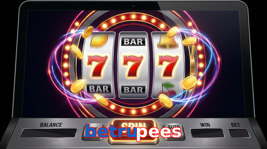 Main screen of Betrupees slots page for PK players